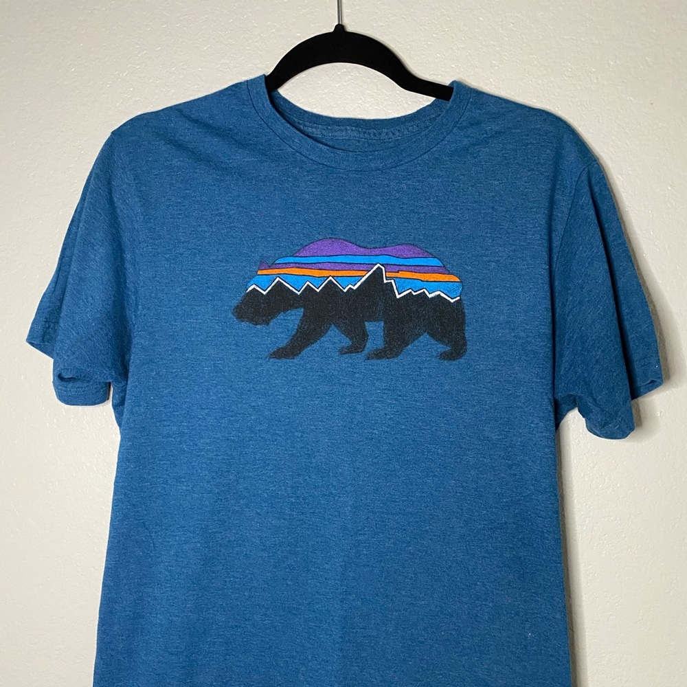 Patagonia Bear T-shirt Men’s Size Medium Slim Fit